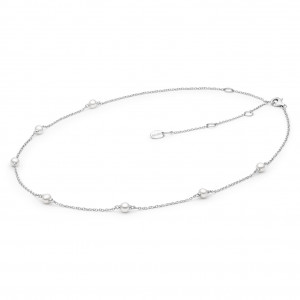 Colier perle naturale albe si argint DiAmanti SK21502N-W-G (Argint 925‰ 2,3 g.)